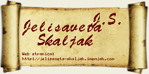 Jelisaveta Škaljak vizit kartica